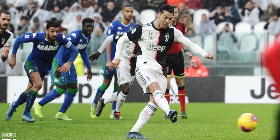 Hasil Liga Italia - Gol Penalti Ronaldo Selamatkan Juventus dari Kekalahan