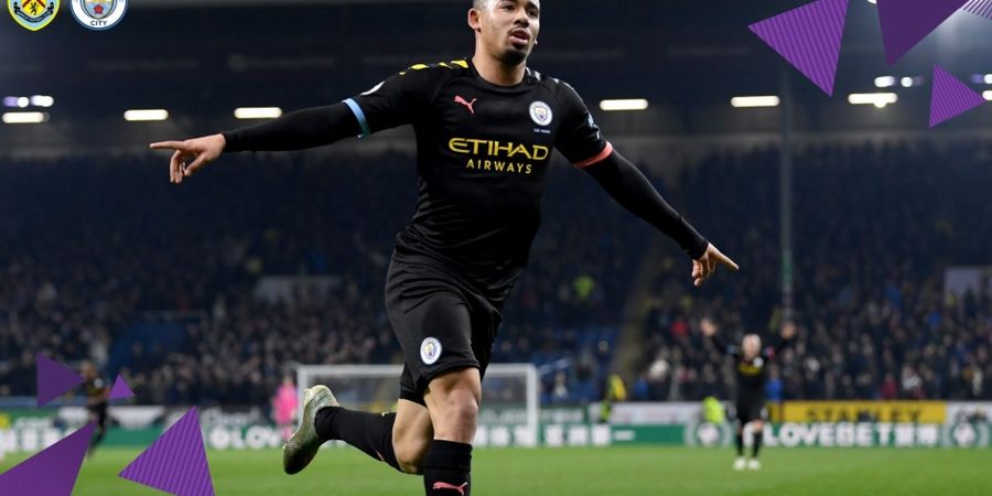 Hasil Babak I - Gol Gabriel Jesus Bawa Man City Unggul atas Burnley