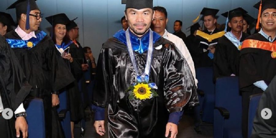 Akhirnya Jadi Sarjana, Manny Pacquiao: Tidak Ada Kata Terlambat!