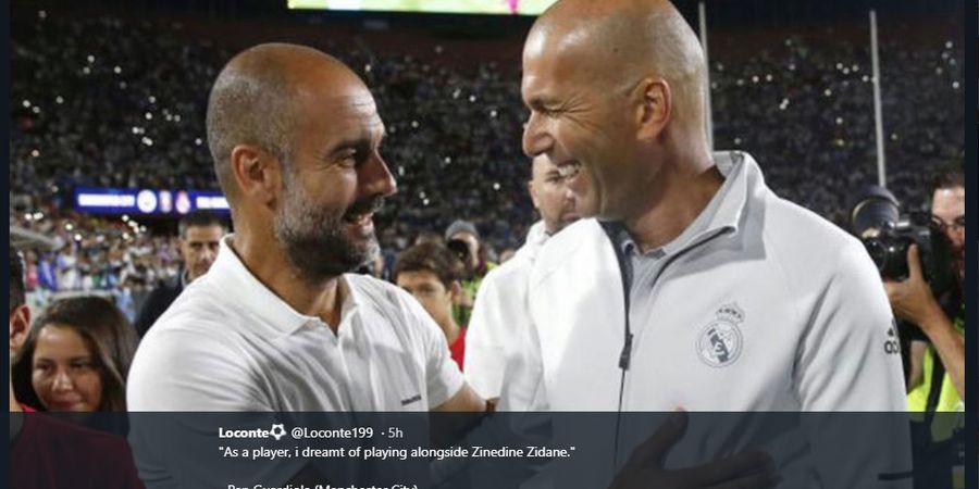 Keinginan Pep Guardiola yang Tak Tercapai: Main Bersama Zinedine Zidane