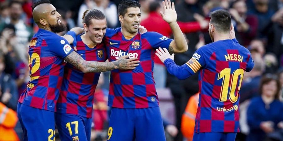 Babak I Liga Spanyol -  Griezmann dan Vidal Bawa Barcelona Unggul 2-0