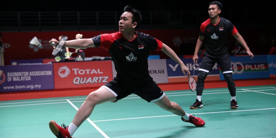 Hasil Malaysia Masters 2020 - Dalam Tempo 24 Menit, Ahsan/Hendra ke Perempat Final