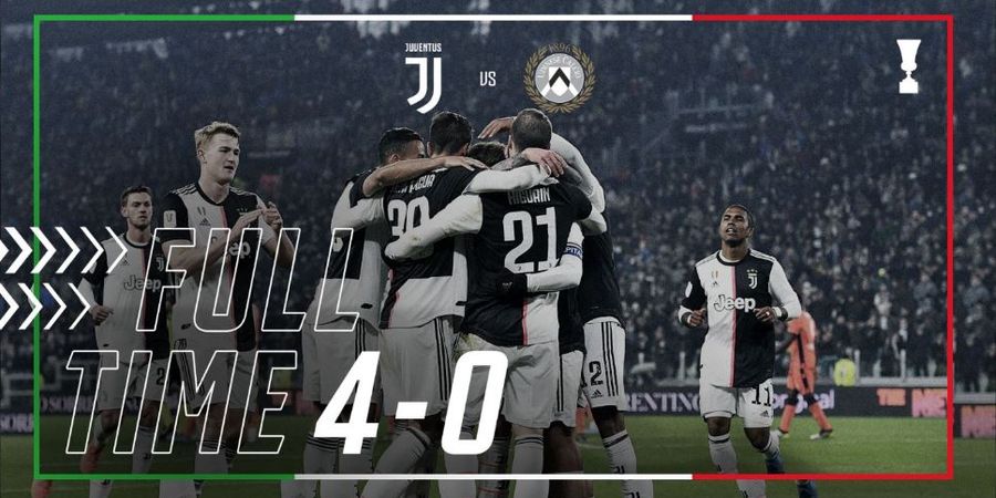 Hasil Coppa Italia, Tanpa Ronaldo, Juventus Hancurkan Udinese dengan Duet Dybala-Higuain