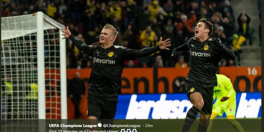 Hasil Lengkap Bundesliga, Erling Haaland Hattrick dalam 20 Menit Debut di Dortmund!