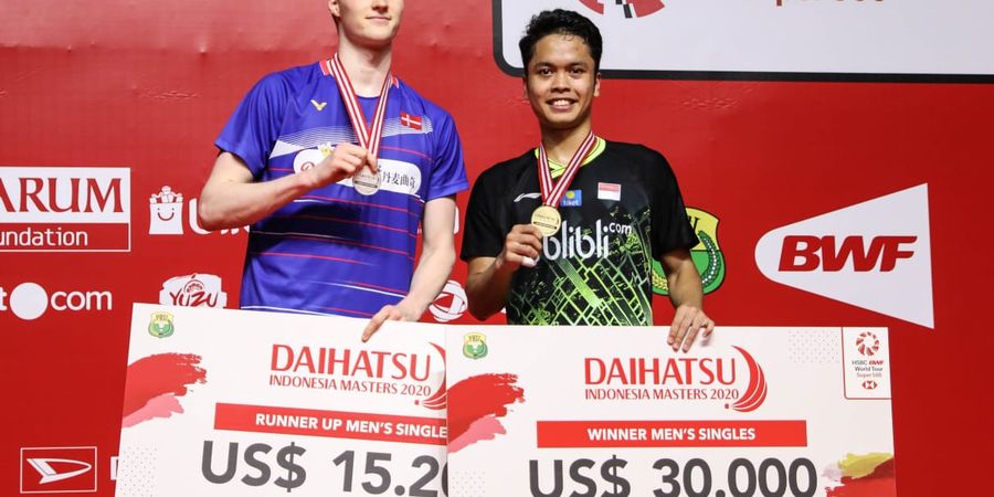 Setelah Kalah di Indonesia Masters 2020, Nasib Apes Anders Antonsen Belum Usai