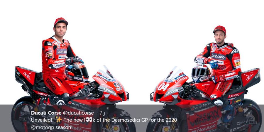 Resmi Luncurkan Livery, Ducati Siap Hadapi Persaingan MotoGP 2020