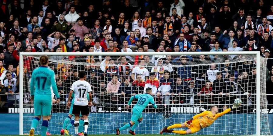 Babak I - Gagalkan Penalti Valencia, Ter Stegen Jadi Pahlawan Barcelona 
