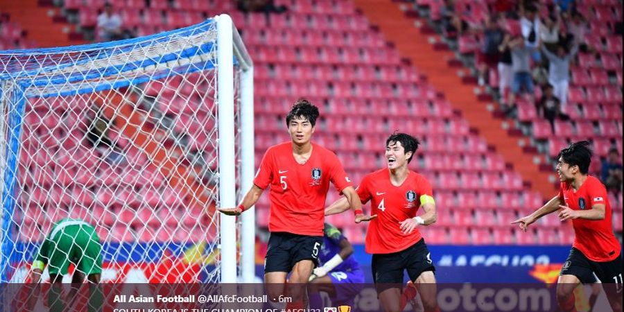 Hasil Final Piala Asia U-23, Korsel Juara Berkat Tandukan Emas Pemain Raksasa