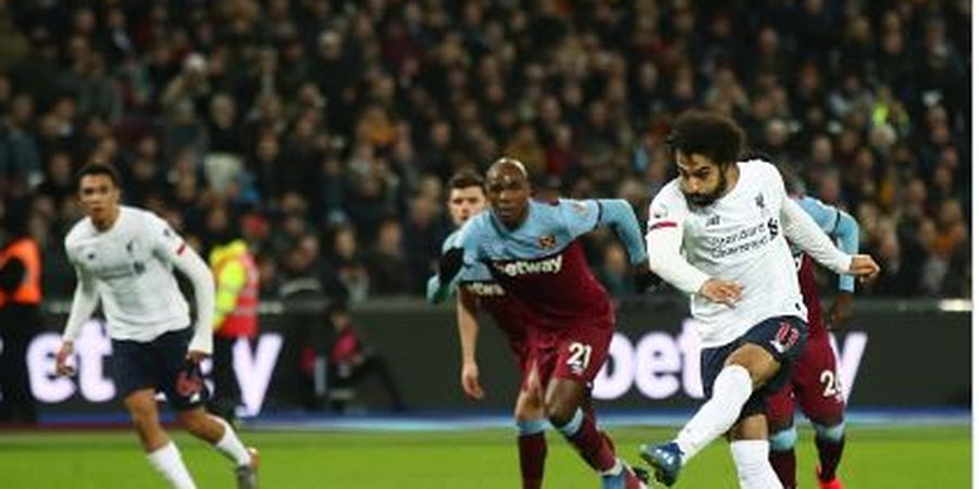 Babak I - Gol Penalti Mohamed Salah Bawa Liverpool Ungguli West Ham