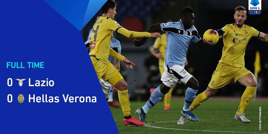 Hasil Liga Italia - Imbang Lawan Verona, Lazio Gagal Salip Inter Milan