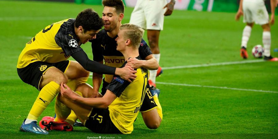 Hasil Liga Champions, 2 Gol Erling Haaland dalam 8 Menit Buyarkan PSG