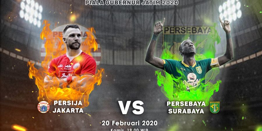 Link Live Streaming Persebaya Vs Persija di Final Piala Gubernur Jatim 2020, Sore Ini