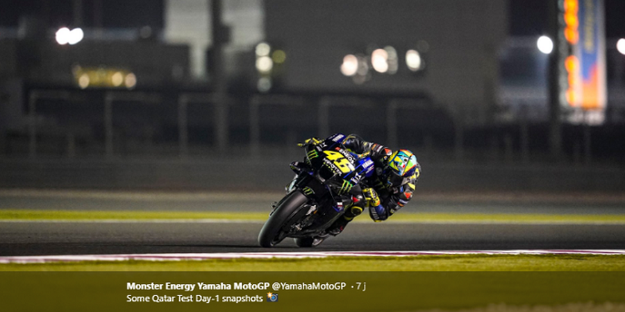 Tes Pramusim MotoGP 2020 Qatar - Valentino Rossi Bahagia Motornya Semakin Oke