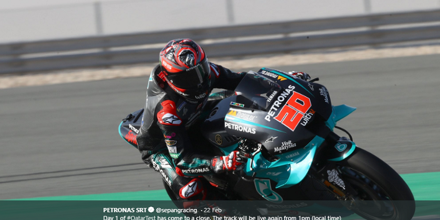 Hasil FP3 MotoGP Spanyol 2020 - Fabio Quartararo Amankan Posisi Tercepat