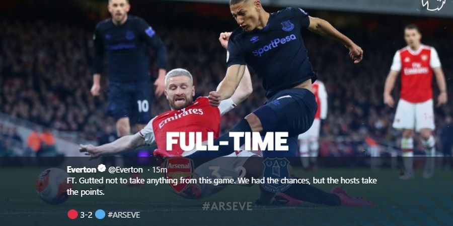 Hasil Liga Inggris - Brace Aubameyang Menangkan Arsenal Saat Jumpa Everton