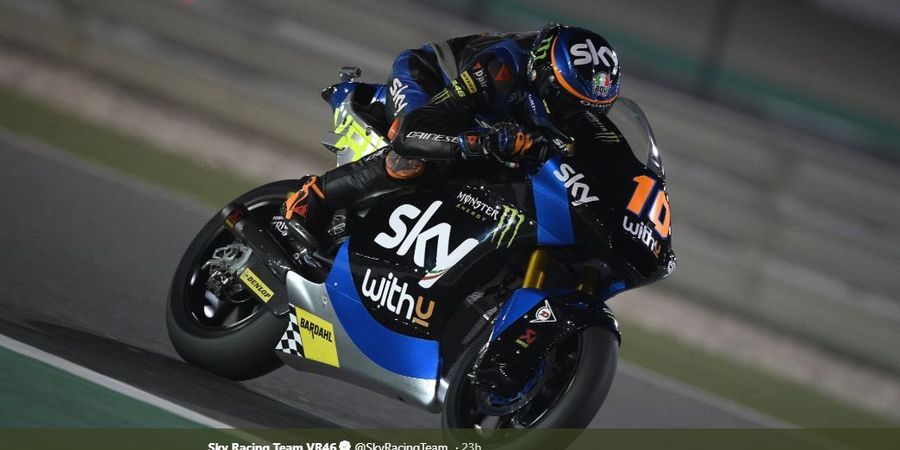 Hasil Moto2 GP Qatar 2020 - Terjatuh, Adik Valentino Rossi Gagal Naik Podium