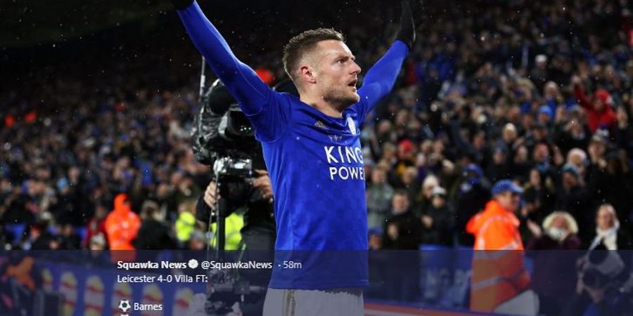 Hasil dan Klasemen Liga Inggris - Leicester Pesta Gol ke Gawang Aston Villa, Vardy Menjauh sebagai Top Scorer
