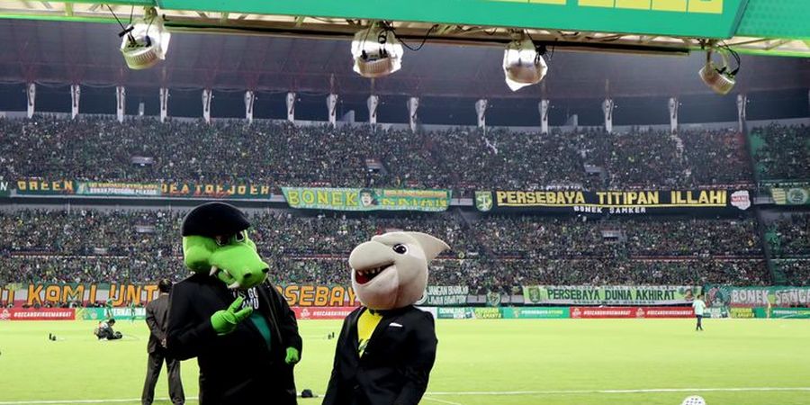 Tak Hanya Bonek, Maskot Persebaya Juga Terjun ke Pasar Perangi COVID-19