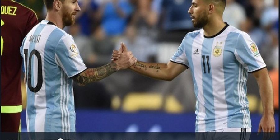 Nihil Prestasi di Timnas Argentina, Sergio Aguero Bela Lionel Messi