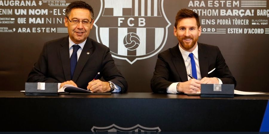 Fan Barcelona: Lionel Messi STAY, Josep Bartomeu OUT