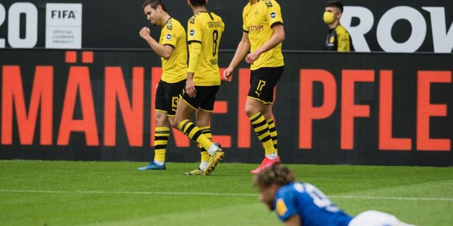 Hasil Lengkap dan Klasemen Bundesliga - Haaland Cetak Gol Lagi, Dortmund Bantai Schalke di Revierderbi