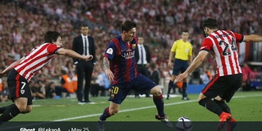 VIDEO - Lima Tahun Lalu, Lionel Messi Cetak Gol Tak Masuk Akal