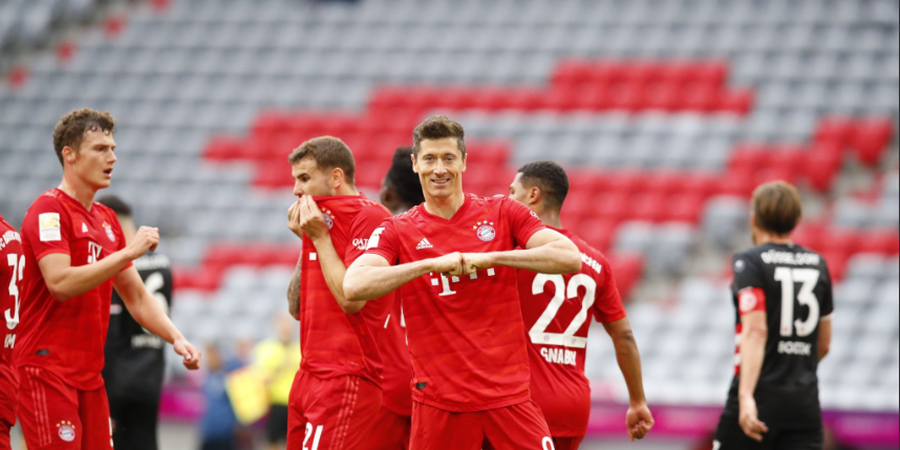 Hasil Bundesliga - Bayern Muenchen Menang Besar, Lewandowski Pecah Telur