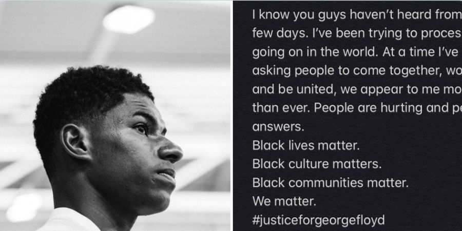 Marcus Rashford Sampaikan Pesan Anti Rasisme Setelah Kematian George Floyd