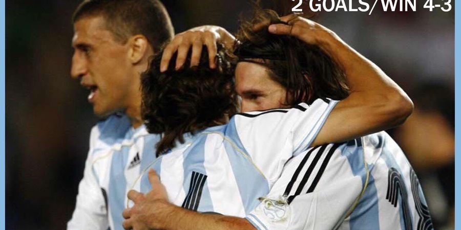 DUEL KLASIK - 5 Juni 2007, Pakai Nomor 18, Lionel Messi 19 Tahun Bawa Argentina Menang 4-3