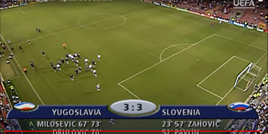 DUEL KLASIK - 13 Juni 2000,  Yugoslavia vs Slovenia di Piala Eropa, Drama 6 Gol Berbau Politis