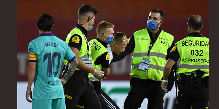 Liga Spanyol Tempuh Jalur Hukum pada Suporter yang Masuk Lapangan dan Ajak Messi Foto Bareng