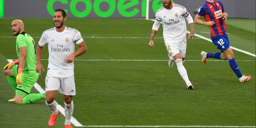 Gol Kedua Real Madrid ke Gawang Eibar, Torehan Istimewa dari Sergio Ramos