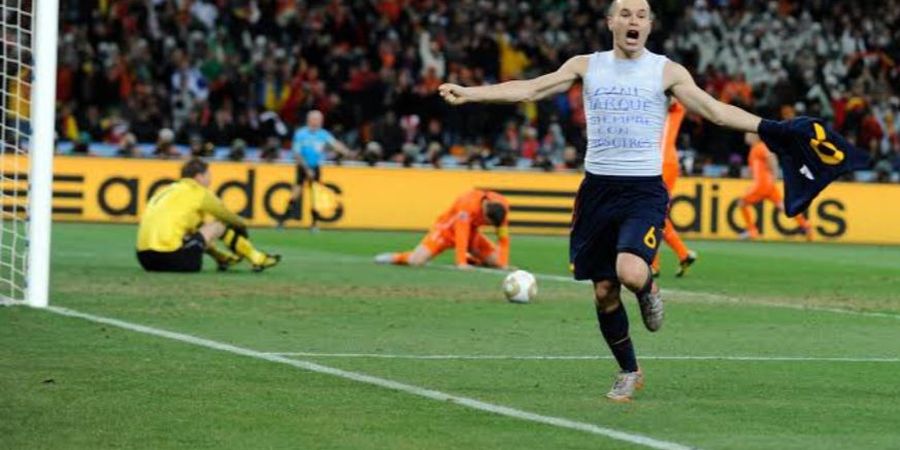 Patung Penghormatan untuk Gol Iniesta Dibuat, Fans: Ini Menghancurkan Kenangan Final Piala Dunia