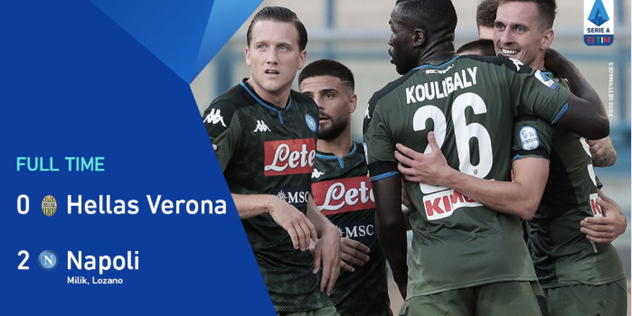 Hasil Liga Italia - Napoli Kembali Menjauh dari Kejaran AC Milan