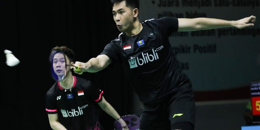 Jadwal PBSI Home Tournament - Marcus Gideon dan Kevin Sanjaya Saling Melawan