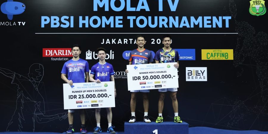 PBSI Home Tournament - Jadi Runner-up, Ini Saran Kevin Sanjaya kepada Moh Reza