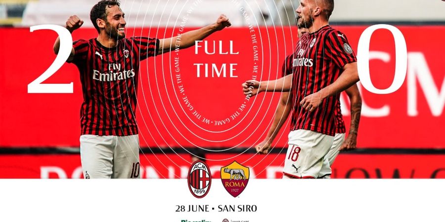 Hasil Liga Italia - Bangkit di Babak Kedua, AC Milan Sukses Jinakkan AS Roma