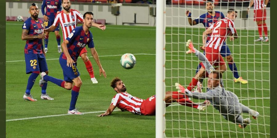 Hasil Babak I - Atletico Ganti Algojo Penalti, Barcelona Ditahan 1-1