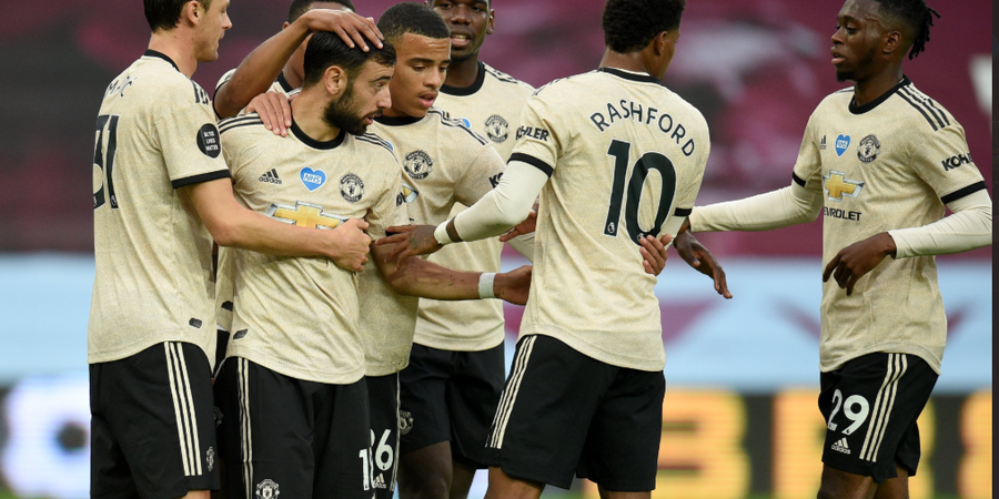 Hasil Babak I - Bruno Fernandes dan Mason Greenwood Bawa Manchester United Unggul