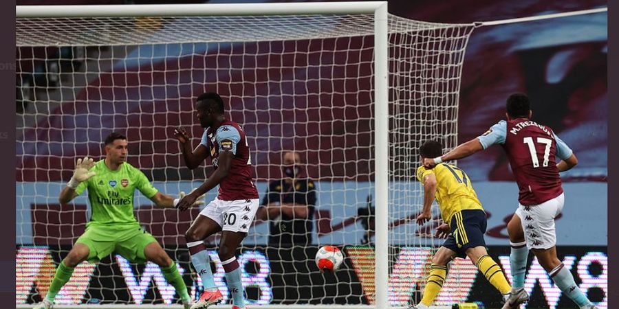 Hasil Babak I Aston Villa vs Arsenal - Tembakan Geledek Bikin Kiper The Gunners Bengong