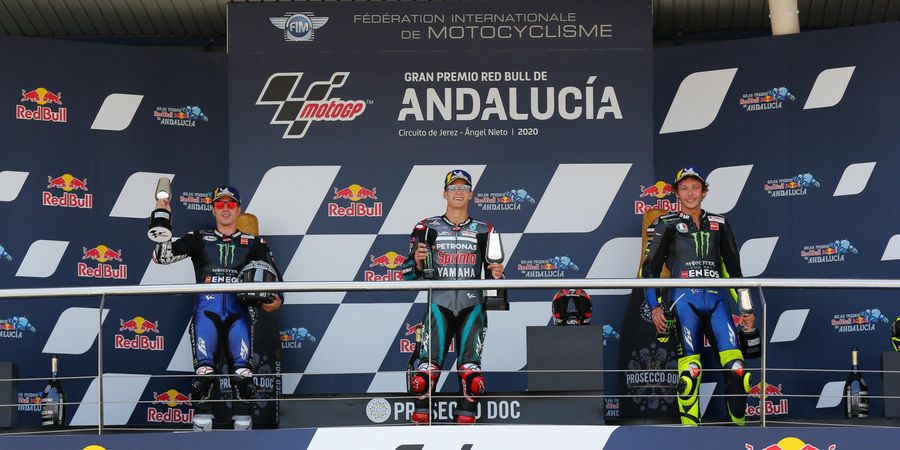 MotoGP Andalusia 2020 - Rossi dkk Naik Podium, Yamaha Kehilangan 3 Mesin