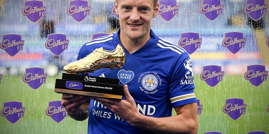 Lewati Striker Legendaris Chelsea, Jamie Vardy Jadi Peraih Sepatu Emas Paling Uzur