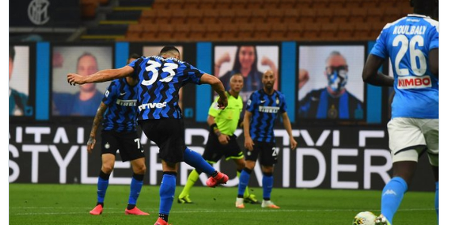 Hasil Inter Milan Vs Napoli - Gol Jarak Jauh Lautaro Pastikan Nerazzuri Raih Poin Penuh