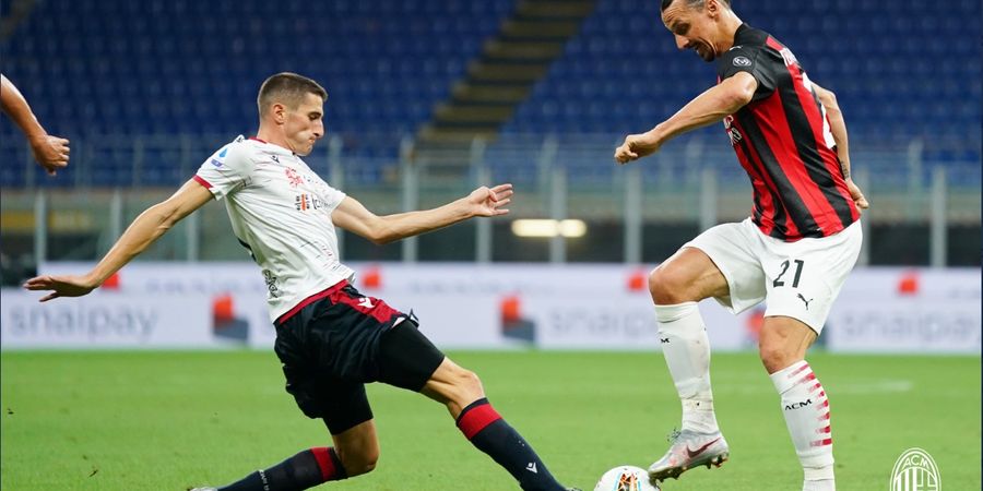 Hasil Liga Italia - Gagal Penalti, Zlatan Ibrahimovic Tembus 10 Gol dan Bawa AC Milan Menang