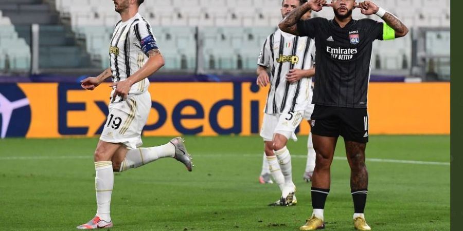 Hasil Babak I Juventus vs Lyon - Panenka Depay Dibalas Penalti Ronaldo