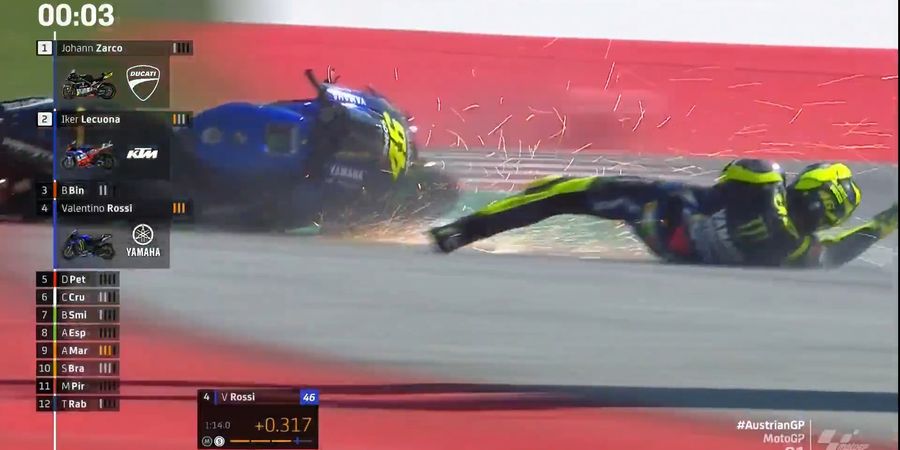 Hasil Kualifikasi MotoGP Styria 2020 - Valentino Rossi Langsung Ketiban Sial