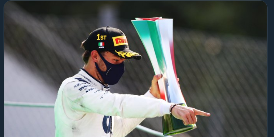 F1 GP Italia 2020 - Komentar Pierre Gasly Usai Menang Pertama Kali