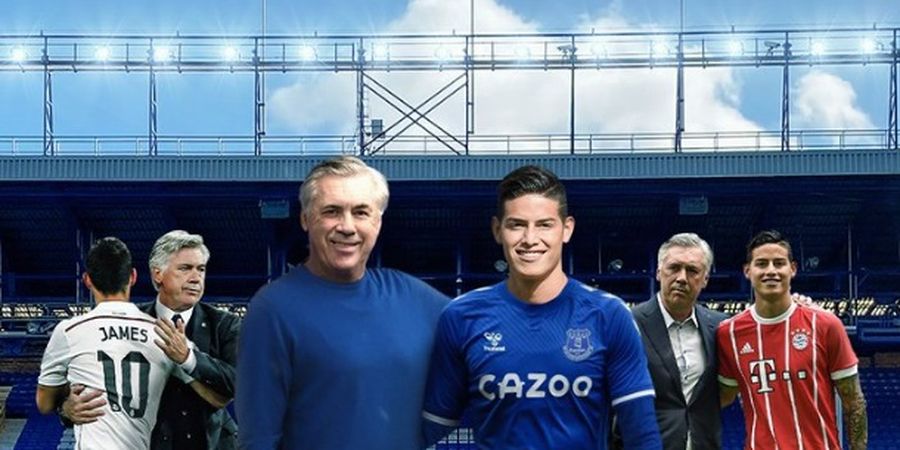 Resmi ke Everton, James Rodriguez Reuni Lagi dengan Carlo Ancelotti
