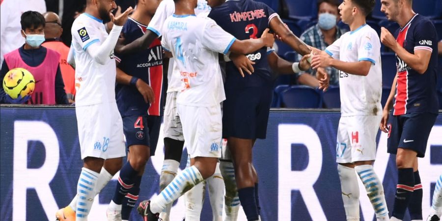 Hasil Liga Prancis - Laga Klasik Rusuh, Lima Kartu Merah Warnai Kekalahan PSG