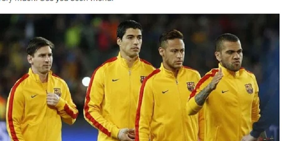 Luis Suarez Didepak, Neymar dan Dani Alves Ikut Lionel Messi Kecam Tindakan Jahat Barcelona